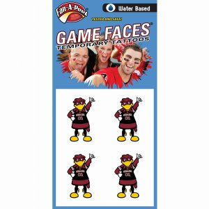 Innovative CH21R SOUTH CAROLINA Fan-a-peel  Gamesfaces Water Tattoos (