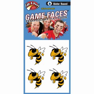 Innovative C85R GEORGIA TECH Fan-a-peel  Gamesfaces Water Tattoos (pac