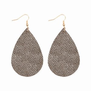 Dobbi HDE2272MH Teardrop Leather Earrings ( Variety Of Colors Availabl