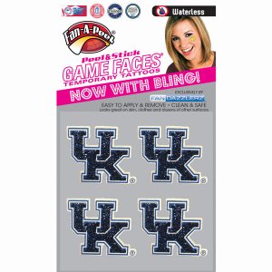 Innovative DZC49R KENTUCKY Waterless Peel  Stick Temporary Tattoos Fan