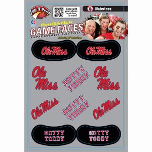 Innovative CPS30R MISSISSIPPI Waterless Peel  Stick Temporary Tattoos 