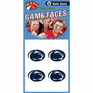 Innovative C36R PENN STATE Fan-a-peel  Gamesfaces Water Tattoos (pack 