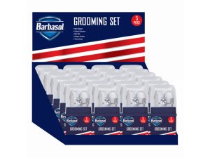 Bulk FB824 Barbasol 5 Piece Travel Grooming Set In Countertop Display