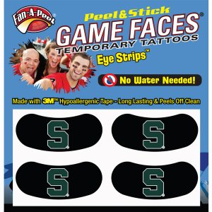 Innovative ES80R MICHIGAN STATE Black Eye Strips Fan-a-peel  Gamesface