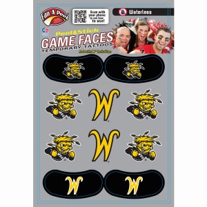 Innovative CPS97R WICHITA STATE Waterless Peel  Stick Temporary Tattoo