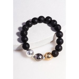 Saachiwholesale 618071 Lava Stretch Bracelet (pack Of 1)