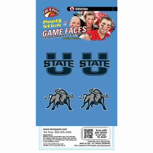 Innovative WC461R UTAH STATE Waterless Peel  Stick Temporary Tattoos F