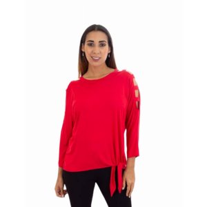 Island T510-R2 Top With Knot On Side With Strappy Sleeves (pack Of 1)