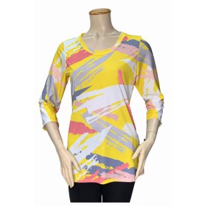 Island T1002-8010-P1 Top Digital Print Tunic (pack Of 1)