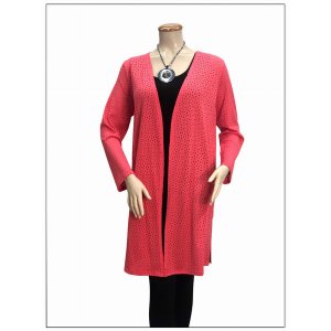 Island T439-2030-C3 Long Drape Breathable Stylish Cardigan Vest (pack 