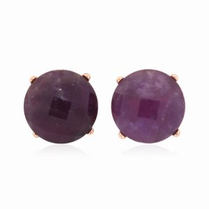 Dobbi MYE1243ATS Facted Natural Stone Post Earrings By  ( Variety Of C