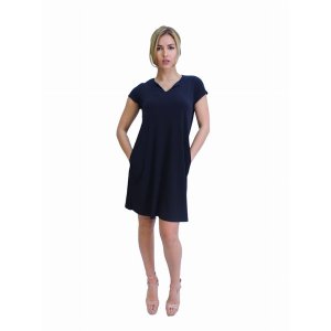 Island D079-B-P1 Short Sleeves Knee Length Bodycon Dress (pack Of 1)