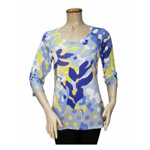 Island T1002-8009-P1 Top Digital Print Tunic (pack Of 1)