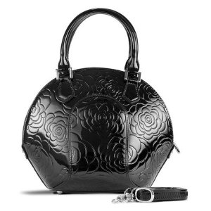 Bravo B1-9274BLK Svetlana Flower Print Leather Handbag (pack Of 1)