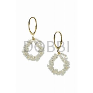 Dobbi WE-008 Multi Designed Fresh Water Pearl Earrings (pack Of 1)