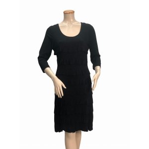 Island D212-B3 Chacha Ruffle Dress 34 Sleeve Knee Length (pack Of 1)