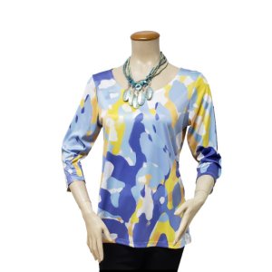 Island T1002-80032 Top Digital Print Tunic (pack Of 1)