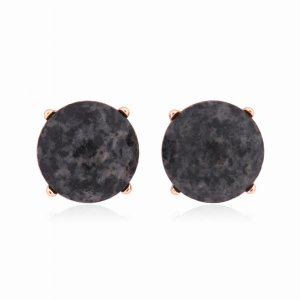 Dobbi MYE1243GY Facted Natural Stone Post Earrings By  ( Variety Of Co