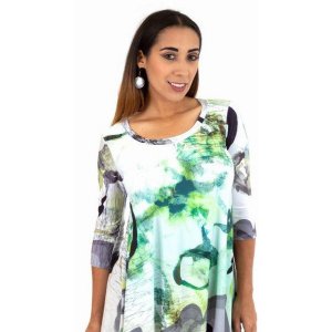 Island T1002-J-12-U-1053-P2 Top Digital Print Tunic (pack Of 1)