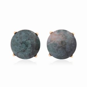 Dobbi MYE1243GR Facted Natural Stone Post Earrings By  ( Variety Of Co