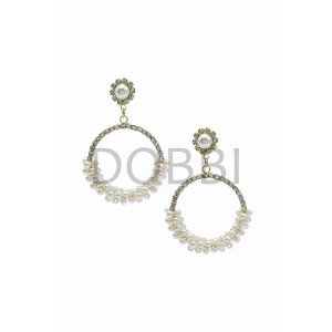 Dobbi WE-007 Multi Designed Fresh Water Pearl Earrings (pack Of 1)