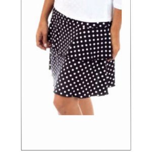 Island SH001-5006B2 3 Tier Printed Skort With The Ruffle In The Center