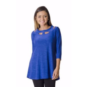 Island T061-RO5 Scoop Neck With Tear Drop Neckline Top (pack Of 1)