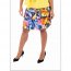 Island SH001-1265-P3 3 Tier Printed Skort With The Ruffle In The Cente