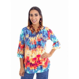 Island T511-20362 Double Bell Sleeve Tunic (pack Of 1)