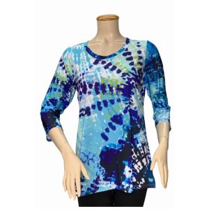 Island T1002-8012-P3 Top Digital Print Tunic (pack Of 1)