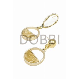 Dobbi KE-004MD Half Moon Unbalance Drop Earrings (pack Of 1)