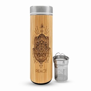 Bhavana Bamboo530PEACE Peace Bamboo Water Bottle (pack Of 1)