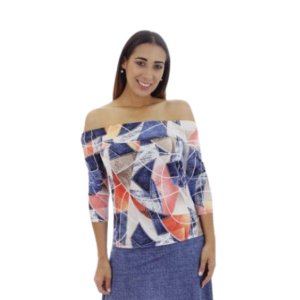 Island T495-1261-P1 Off Shoulder Top With 34 Sleeves (pack Of 1)