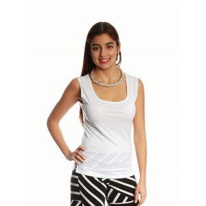 Island T318-I-P3 Round Neck Basic Solid Tank Top (pack Of 1)