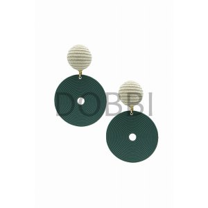 Dobbi WE-002GR Point Round Drop Earrings (pack Of 1)