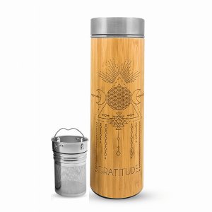 Bhavana 500GRATITUDEV2 Gratitude Bamboo Tumbler (pack Of 1)