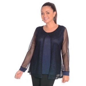 Island T448-10942 Two-layer Jacket With A Transparent Layer On Top (pa