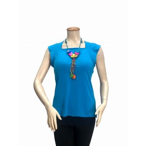 Island T603-TU3 Top Queen Anne Neckline Top (pack Of 1)