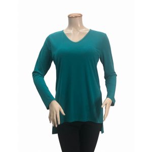 Island T621-J5 Full Sleeve High Low Comfy Casual Tunic Top (pack Of 1)