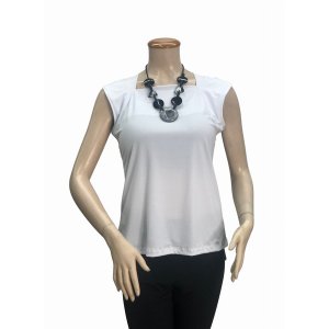 Island T603-W4 Top Queen Anne Neckline Top (pack Of 1)