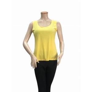 Island T318-Y3 Round Neck Basic Solid Tank Top (pack Of 1)