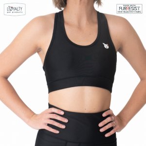 Ry LPP-Bra-LG-NP Black Fur Resistant Sports Bra (pack Of 1)