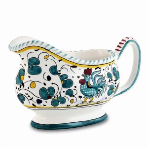 Artistica 2915-ORV Orvieto Rooster: Deruta Sauce Boat (pack Of 1)