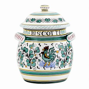 Artistica 1042-ORV Orvieto Rooster: Traditional Biscotti Jar (pack Of 