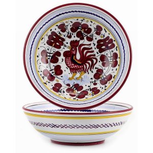 Artistica RR02CP Orvieto Rooster Coupe Bowls (pack Of 1)