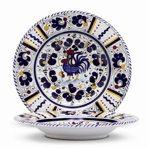 Artistica BR0002 Orvieto Rooster Pastasoup Rim Plate (pack Of 1)