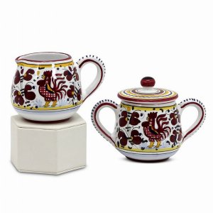 Artistica RR0014 Orvieto Rooster: Sugar And Creamer (pack Of 1)