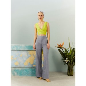 Nocturne N22YS3022-0011-L High-waisted Wide Leg Pants (pack Of 1)