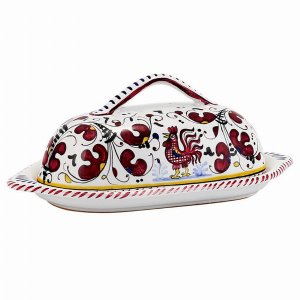 Artistica 1294-ORR Orvieto Rooster Butter Tray  Cheese Bowls (pack Of 