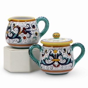 Artistica RI0014 Ricco Deruta: Sugar And Creamer (pack Of 1)